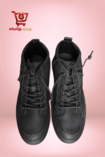 Men’s Stylish Black Leather Casual Shoes - Image 4