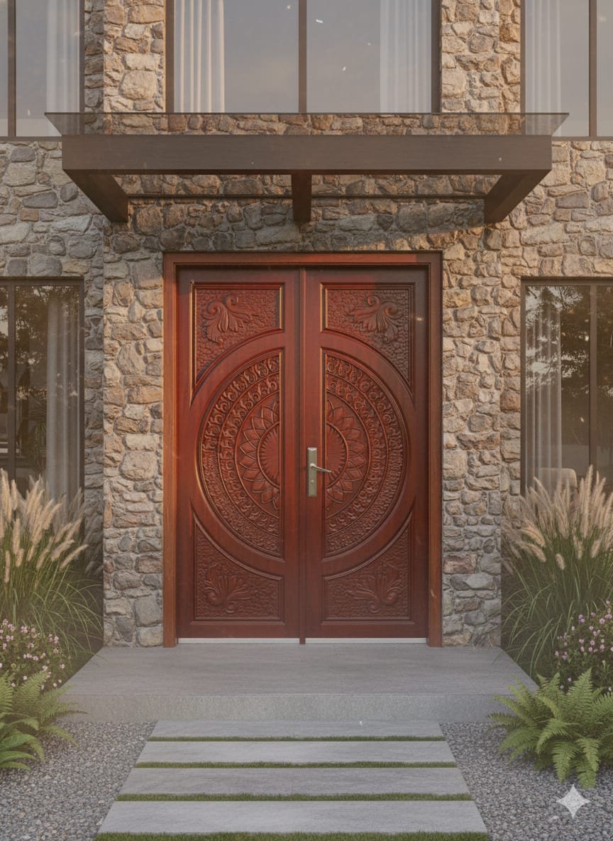 WhatsApp Image 2025-10-25 at 10.19.58_b6d4c770 ITM প্রিমিয়াম কার্ভড উডেন ডোর 3D Two-Part Wooden Main Door - (ITM-WS-01) - Image 1