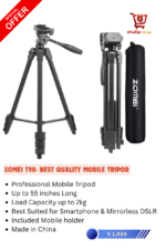 ZOMEI T90- Best Quality Mobile Tripod (Suitable for Any Smartphone, Mirrorless Camera)